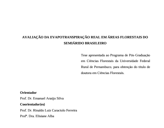 Orientação de Tese